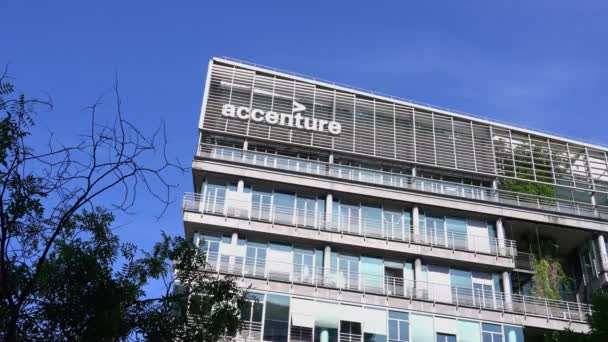 Immeuble Bureaux Accenture Paris Paris France Septembre 2023 — Video