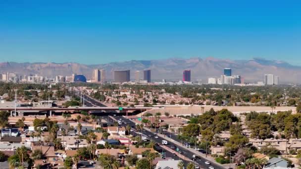 Miasto Las Vegas Widokiem Pas Las Vegas Usa Listopad 2023 — Wideo stockowe