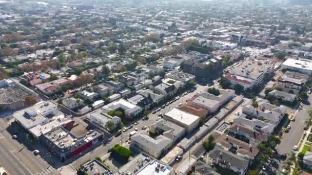 Strade West Hollywood Dall Alto Los Angeles Drone Filmati Fotografia — Video Stock