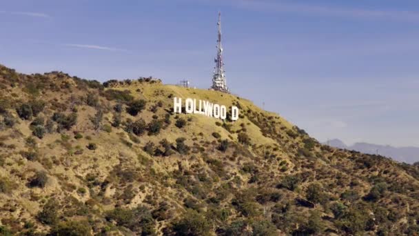Let Nad Hollywood Hills Los Angeles Drone Záběry Los Angeles — Stock video
