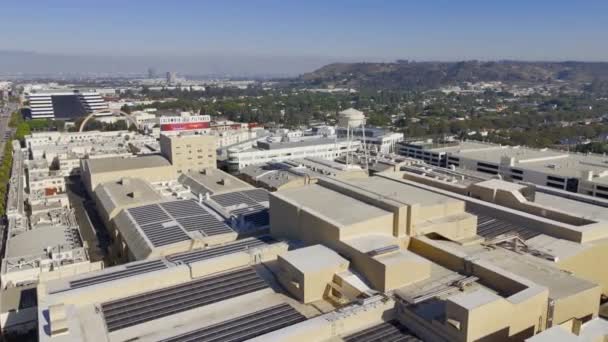 Vlucht Sony Pictures Studios Columbia Pictures Culver City Los Angeles — Stockvideo