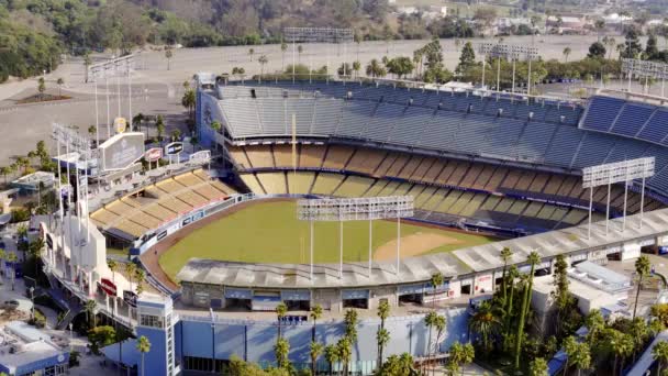 Vol Dessus Dodgers Stadium Los Angeles Los Angeles Drone Footage — Video