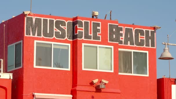 Muscle Beach Oceanfront Walk Venice Beach Los Angeles Usa Νοεμβρίου — Αρχείο Βίντεο