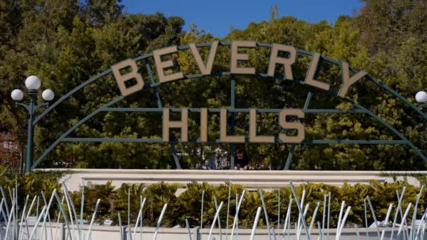 Beverly Hills Signe Boulevard Santa Monica Los Angeles Los Angeles — Video