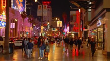 Geceleyin Hollywood Şöhret Yolu - LOS ANGELES, ABD - 5 Kasım 2023