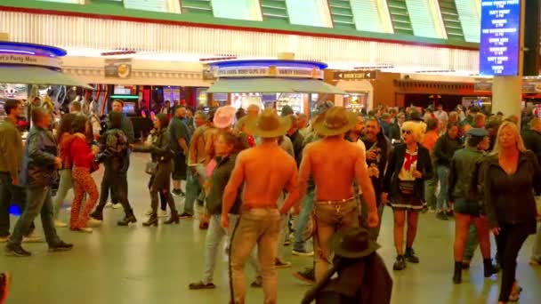 Festa Halloween Fremont Street Las Vegas Las Vegas Eua Outubro — Vídeo de Stock