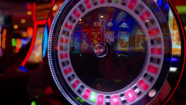 Glücksspiel Las Vegas Roulette Spielen Las Vegas Usa Oktober 2023 — Stockvideo