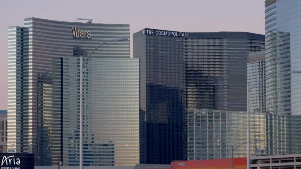 Las Vegas Taki Vdara Cosmopolitan Otel Kumarhanesi Las Vegas Abd — Stok video