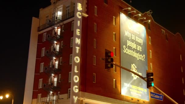 Sede Scientology Hollywood Los Ángeles Noviembre 2023 — Vídeos de Stock