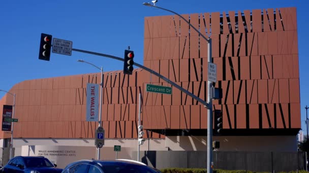 Wallis Annenberg Center Performing Arts Beverly Hills Los Ángeles Estados — Vídeo de stock
