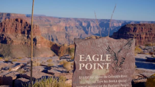 Eagle Point Grand Canyon West Rim Arizona Grand Canyon West — Αρχείο Βίντεο