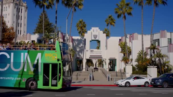 Ξενάγηση Λεωφορείο Στο Λος Άντζελες Los Angeles Ηπα Νοεμβρίου 2023 — Αρχείο Βίντεο