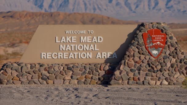 Lake Mead National Recreation Area Overton Usa October 2023 — Stock Video
