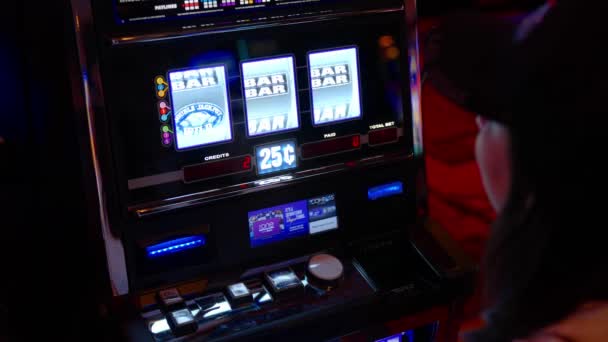 Игровые Автоматы Лас Вегасе Las Vegas Сша Октября 2023 Года — стоковое видео