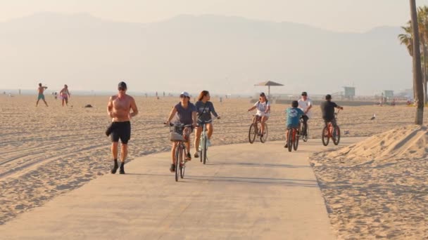 Διασκεδάζουμε Στο Venice Beach Oceanfront Los Angeles Usa Νοεμβρίου 2023 — Αρχείο Βίντεο