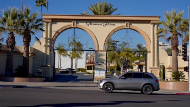 Paramount Pictures Studios Melrose Avenue Hollywood Los Angeles Eua Novembro — Vídeo de Stock