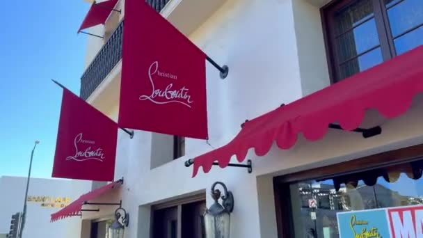 Christian Louboutin Store Rodeo Drive Beverly Hills Los Angeles États — Video