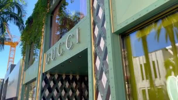 Gucci Store Rodeo Drive Beverly Hills Los Angeles Usa Novembre — Video Stock