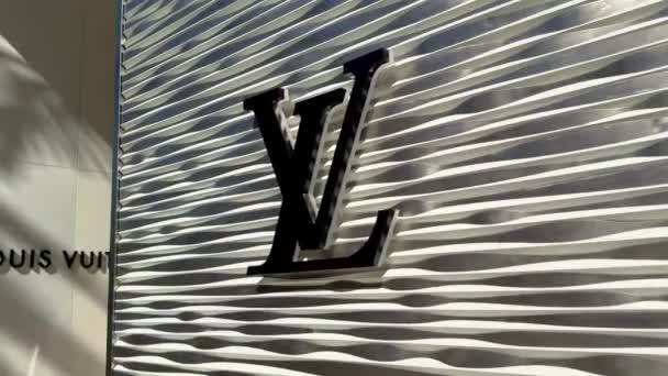 Louis Vuitton Store Rodeo Drive Beverly Hills Los Angeles Eua — Vídeo de Stock