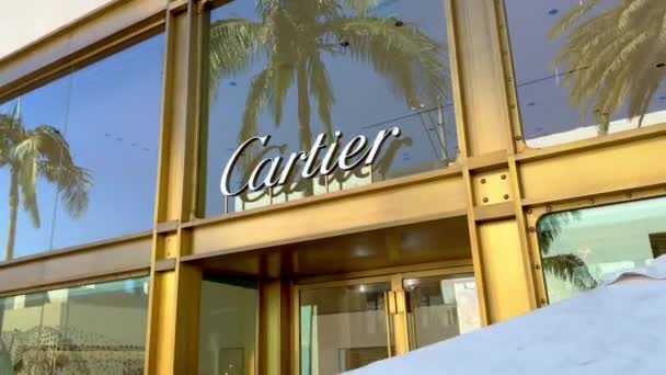Cartier Store Rodeo Drive Beverly Hills Los Angeles Verenigde Staten — Stockvideo