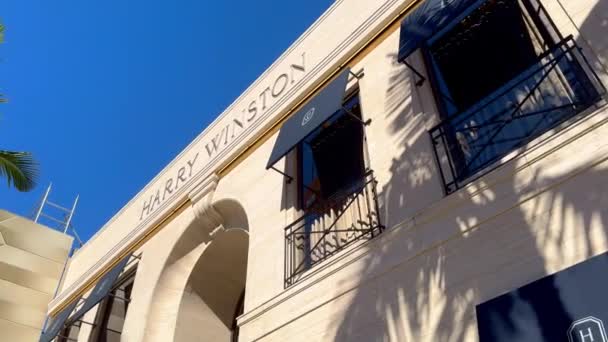 Harry Winston Store Rodeo Drive Beverly Hills Los Angeles États — Video