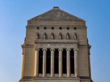 Indianapolis 'teki Indiana Savaş Anıtı ve Müzesi - INDIANAPOLIS, ABD - Haziran 05, 2023