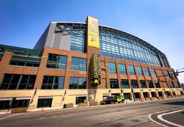 Indianapolis şehir merkezindeki Gainbridge Fieldhouse - INDIANAPOLIS, ABD - Haziran 05, 2023