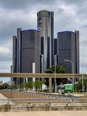 Detroit 'teki Rönesans Merkezi' ndeki General Motors Karargahı - DETROIT, ABD - 10 Haziran 2023