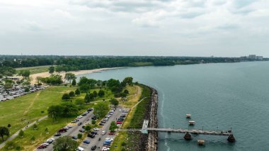 Lakeside Riverfront Parkı - Hava Aracı Fotoğrafçılığı - CLEVELAND, OHIO - 10 Haziran 2023