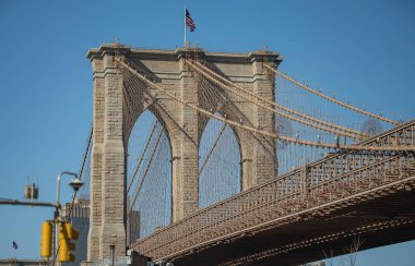New York 'taki Brooklyn Köprüsü - sokak fotoğrafçılığı