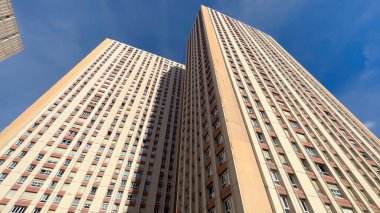 Paris 'in 13. bölgesindeki ünlü yerleşim yeri Les Olympiades - seyahat fotoğrafçılığı