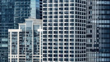 Chicago 'nun gökdelenli ofis binaları - hava aracı fotoğrafçılığı - Chicago, ILLINOIS - Haziran 06, 2023