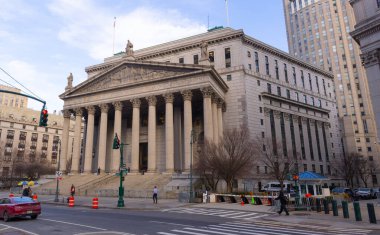 Manhattan 'daki Anayasa Mahkemesi Binaları - New York, Birleşik Devletler - 14 Şubat 2023