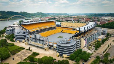 Pittsburgh 'daki Acrisure Stadyumu - Hava Aracı Fotoğrafçılığı - Pittsburgh, PENNSYLVANIA - Haziran 09, 2023
