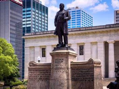 Columbus 'taki William McKinley Heykeli - COLUMBUS OHIO, ABD - 07 Haziran 2023