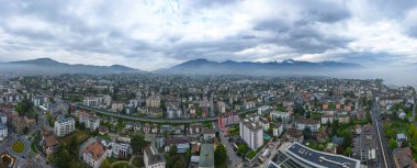 İsviçre 'nin Vevey kenti - seyahat fotoğrafçılığı