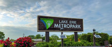Michigan 'daki Erie Gölü Metroparkı - DETROIT, ABD - 10 Haziran 2023