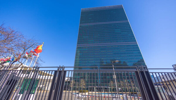 United Nations headquarter in New York - street photography