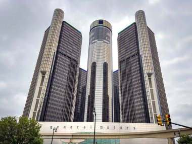 Detroit 'teki Rönesans Merkezi' ndeki General Motors Karargahı - DETROIT, ABD - 10 Haziran 2023