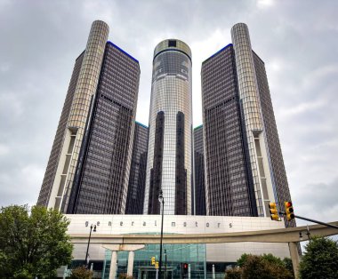 Detroit 'teki Rönesans Merkezi' ndeki General Motors Karargahı - DETROIT, ABD - 10 Haziran 2023