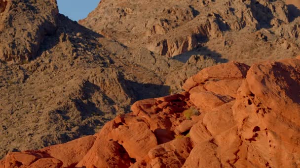Paisaje Típico Con Rocas Rojas Areniscas Desierto Arizona Fotografía Viaje — Vídeo de stock