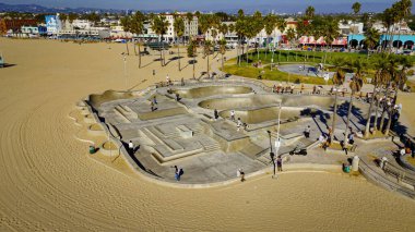 Venedik Sahil Pisti - Los Angeles İHA görüntüleri - hava fotoğrafçılığı