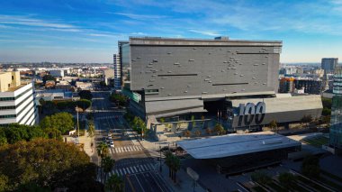 Ulaştırma Bakanlığı ve Los Angeles şehir merkezindeki LADOT Karargahı - Los Angeles İHA görüntüleri - LOS ANGELES, ABD - 5 Kasım 2023