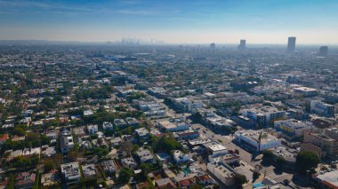 Yukarıdan Batı Hollywood - Los Angeles İHA görüntüleri - hava fotoğrafçılığı