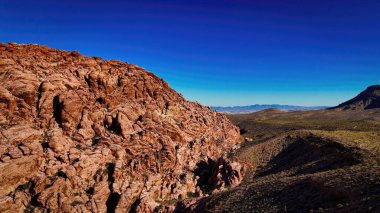 Nevada Çölü ve muhteşem manzarası ve kanyonları - hava fotoğrafçılığı