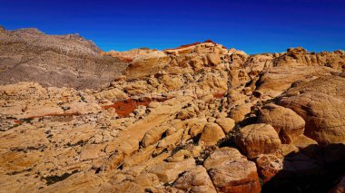 Nevada Çölü ve muhteşem manzarası ve kanyonları - hava fotoğrafçılığı