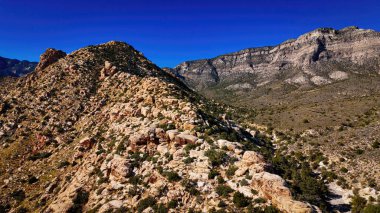 Nevada Çölü ve muhteşem manzarası ve kanyonları - hava fotoğrafçılığı