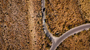 Nevada Çölü ve muhteşem manzarası ve kanyonları - hava fotoğrafçılığı