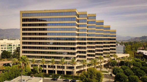 Western Technology Dev Bygninger Burbank Antenne Utsikt Los Angeles Drone – stockfoto