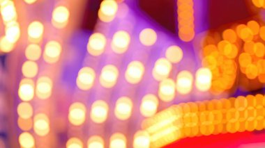 Las Vegas 'ta tipik yanıp sönen ampul arka planı - seyahat fotoğrafçılığı